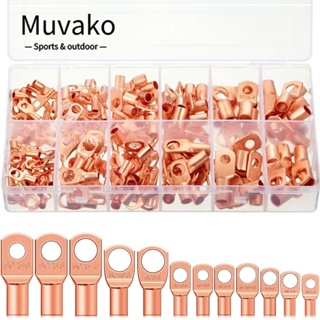 MUVAKO หางปลาขั้วต่อแบตเตอรี่ AWG 4 6 8 10 12 ทองแดง SC4-SC25 12 ขนาด สําหรับยานยนต์ 170 ชิ้น