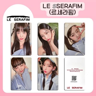 โปสการ์ด อัลบั้มรูปภาพ LE SSERAFIM UNFORGIVEN Lesserafim Kpop จํานวน 5 ชิ้น ต่อชุด