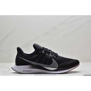 Zoom Pegasus 35 Turbo รองเท้าวิ่ง น้ําหนักเบาพิเศษ รองรับแรงกระแทก และความเร็ว สีดํา สําหรับผู้ชาย และผู้หญิง