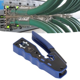 MMADAR ชุดเครื่องมือการจีบแบบ RJ45 สายไฟ Crimper Cable Stripper พร้อมชุดตัวเชื่อมต่อ RJ 50 ชิ้นสำหรับเครือข่าย