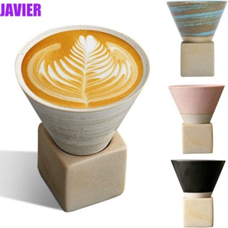 JAVIER แก้วกาแฟ รูปเครื่องปั้นดินเผา สไตล์เรโทร