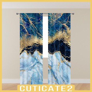 [Cuticate2] แผงผ้าม่านโพลีเอสเตอร์ สําหรับห้องนอน ห้องนั่งเล่น 2 ชิ้น