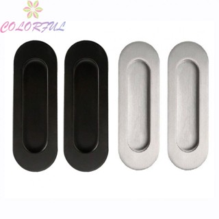 【COLORFUL】Door Handle 2pcs Black Brushed Silver Door Handles For Commercial Knobs Cabinet