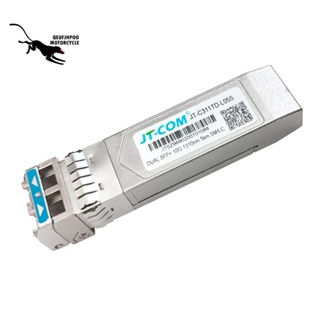 Jt-com โมดูลไฟเบอร์ออปติคอล 10G SFP+ Duplex LC SFP โหมดเดียว 5 กม. 1310Nm สําหรับ Mikrotik Huawei Switch