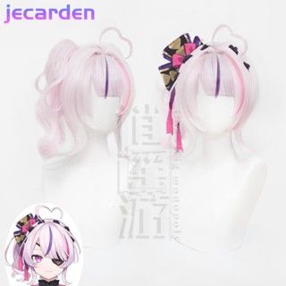 Jecarden Vtuber NIJISANJI EN ILUNA Maria Marionette วิกผมคอสเพลย์ Aia Aster Kyo Maria RenScarle หางม้าสังเคราะห์ ทนความร้อน สีชมพู