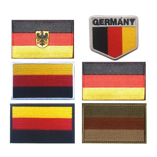 ป้ายธงเยอรมนี ตราสัญลักษณ์ Deutschland สไตล์เยอรมนี สําหรับตกแต่งเสื้อผ้า