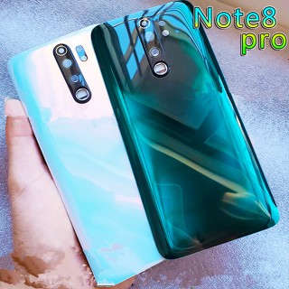 เคส สําหรับ Xiaomi Redmi Note 8 Pro 6.53 Note8Pro&amp;quot; ฝาครอบแบตเตอรี่ กระจกด้านหลัง แบบเปลี่ยน สําหรับซ่อมโทรศัพท์ ประตู + โลโก้