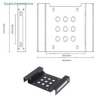 Seaf&gt; อะแดปเตอร์แปลงฮาร์ดไดรฟ์ HDD SSD อลูมิเนียม 5.25 นิ้ว เป็น 2.5 หรือ 3.5 นิ้ว