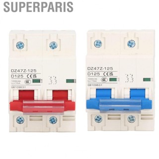 Superparis DC Circuit Breaker  1000V 125A Fast Tripping 2P Miniature for PV System