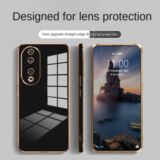 เคสซิลิโคนนิ่ม ขอบตรง หรูหรา สําหรับ Honor 90 Pro 5G honor90 Lite X8a 5G X6s X6 Magic 5 Lite