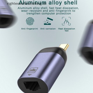 Righteousflourishs.th อะแดปเตอร์ปลั๊กแปลง USB Type C 3.1 RJ45