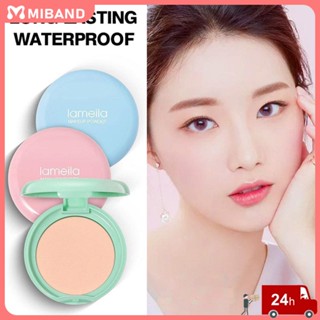 พร้อมส่ง Lameila Flawless Pressed Makeup Powder Healthy Skin Waterproof Fresh Oil-control Brighten Whiten Pressed Makeup Powder Uv Protection Foundation Face Makeup Student Party