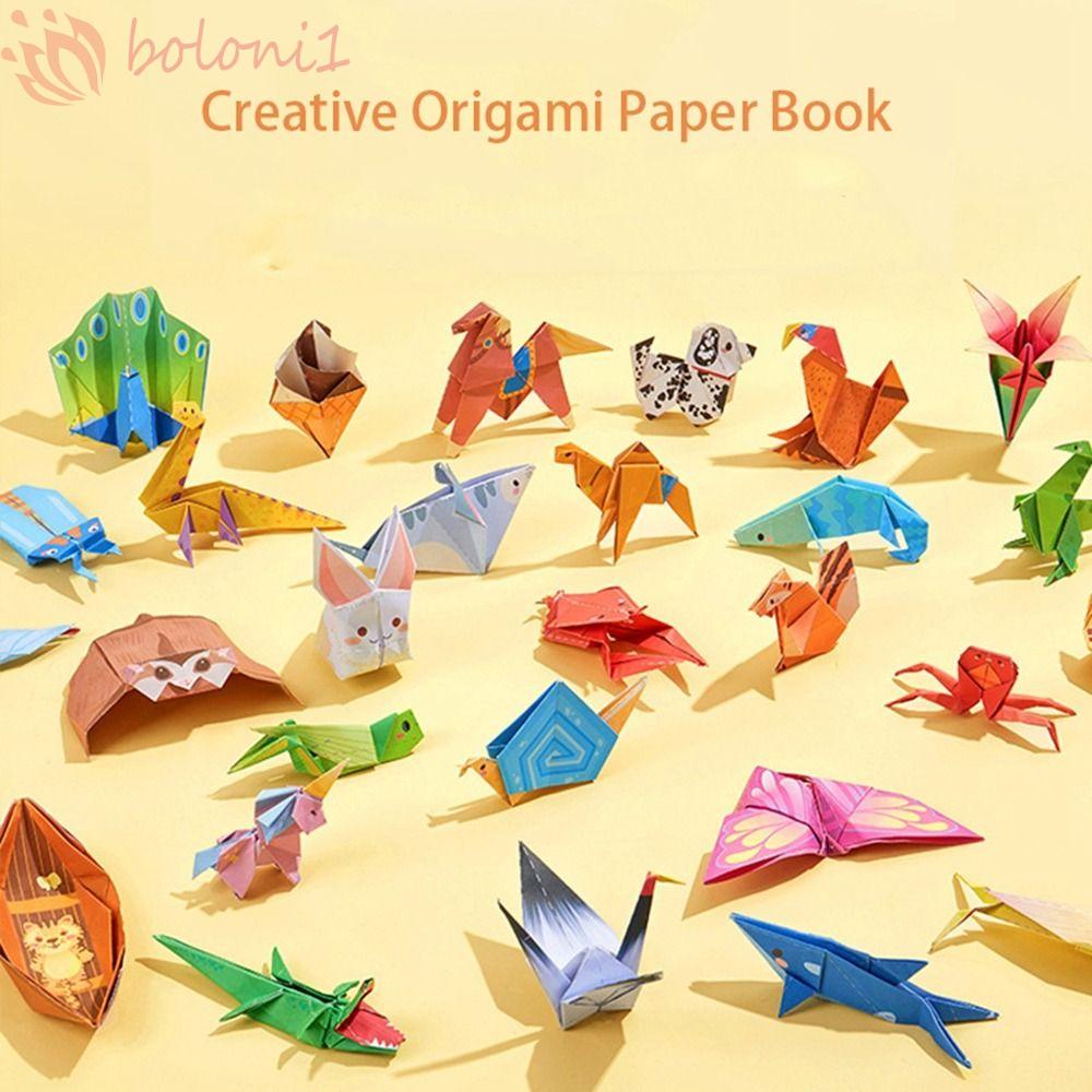 [COD] Origami หนังสือกระดาษ 3D แฮนด์เมด พับได้ ของเล่นเสริมการเรียนรู้ สําหรับเด็กอนุบาล
