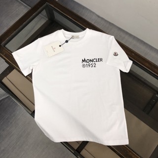 Monc เสื้อยืดลําลอง แขนสั้น คอกลม ผ้าฝ้าย พิมพ์ลายตัวอักษร แฟชั่นฤดูร้อน สําหรับผู้ชาย