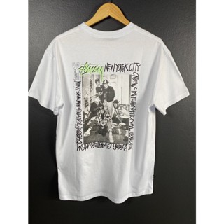 เสื้อยืด Stussy Crew มือ1ของแท้พร้อมส่ง‼️‼️‼️‼️‼️‼️‼️‼️หายาก แขนสั้นพิมพ์คอกลม