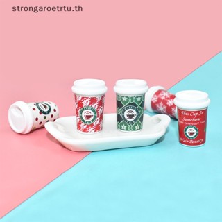 Strongaroetrtu แก้วกาแฟ ขนาดเล็ก หลากสี สําหรับตกแต่งบ้านตุ๊กตา 10 ชิ้น