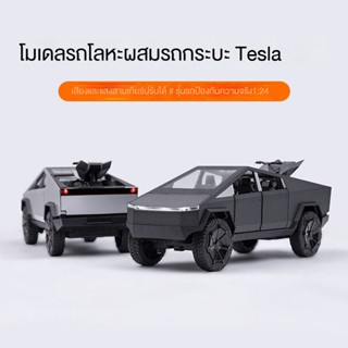 Tesla โมเดลรถปิ๊กอัพไซเบอร์จําลอง อัลลอย 3/Y สําหรับตกแต่งภายในรถยนต์ Ya