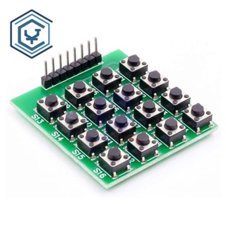 โมดูลบอร์ดคีย์บอร์ด 4x4 Matrix 16 16 ปุ่ม MCU Arduino 4x4 Matrix 16 16 ปุ่ม