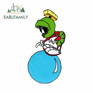 Earlfamily สติกเกอร์ไวนิล ลายกราฟฟิตี้ Looney Tunes MaRVin Martian ขนาด 13 ซม. x 6.9 ซม. สําหรับติดตกแต่งหน้าต่างรถยนต์ รถจักรยานยนต์ DIY