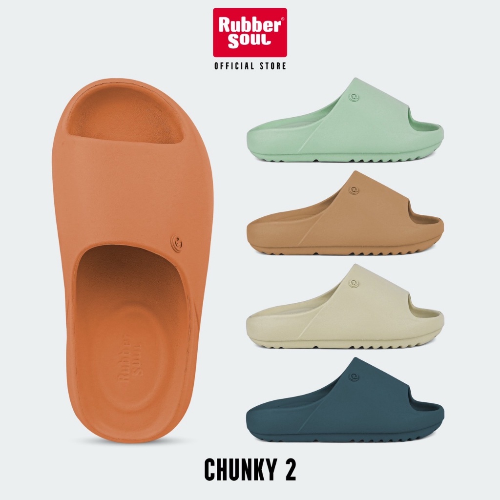 Rubber Soul รองเท้าแตะแบบสวมรองเท้าหน้าฝนรุ่นCHUNKY-2 เท็กเจอร์