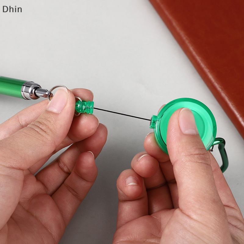 [Dhin] พวงกุญแจ ปากกาลูกลื่น หัวเข็มขัดดึงง่าย เครื่องเขียน