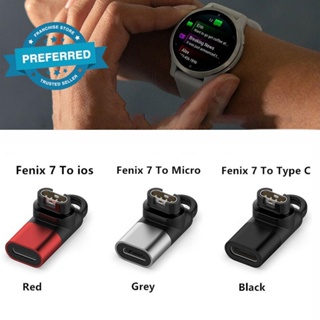 อะแดปเตอร์ชาร์จ Type C Micro ios USB ตัวเมีย เป็น 4pin สําหรับ Garmin Fenix 7 6 5 Instinct 2S Venu 2 J6U8