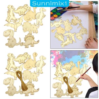 [Sunnimix1] แผ่นไม้เปล่า รูปไดโนเสาร์ สําหรับตกแต่งบ้าน