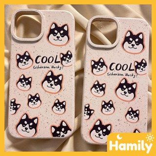 For iPhone 11 Case Biodegradable Eco Wheat Case Smooth Protective White Cartoon Handsome Dog Compatible with iPhone 14 Pro max 13 Pro max 12 Pro Max 11 xr xs max 7 8 Plus