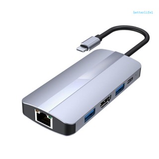 Btm 9 in 1 ฮับ Type C เป็น HDMI และการ์ดรีดเดอร์ TF SD PD USB3 0 สําหรับแล็ปท็อป