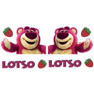 Alisondz สติกเกอร์สตรอเบอร์รี่ หมี สตรอเบอร์รี่ หมี Lotso Lotso สติกเกอร์รถยนต์ กันน้ํา มีกาวในตัว อุปกรณ์ตกแต่งรถยนต์ สติกเกอร์ตกแต่งรถ อุปกรณ์เสริม