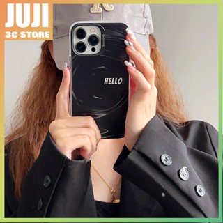 Juju เคสโทรศัพท์มือถือ TPU นิ่ม ปิดด้านหลัง แบบเกลียว ลายตัวอักษร เรียบง่าย สร้างสรรค์ สําหรับ IPhone 14 Pro Max 11 13 Pro Max 12 Pro Max 14