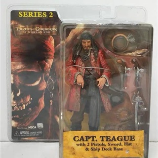 ฟิกเกอร์ Neca Pirate of the Caribbean Old Captain Jack Capt.Teague ขนาด A4VO สําหรับตกแต่งบ้าน