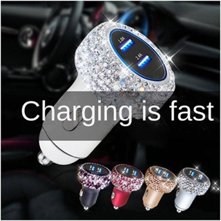 Car Charger Small Quick Flash Charger Car Charger One to Three USB Car Quick Charge Conversion Plug Cigarette Lighter Female G8uu