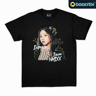 เสื้อยืดแขนสั้นคอกลมเสื้อยืดลําลอง พิมพ์ลาย Shinzo Kaos Jiwoo Baju NMIXX สไตล์สตรีทCotton 100%  [S-5XL]