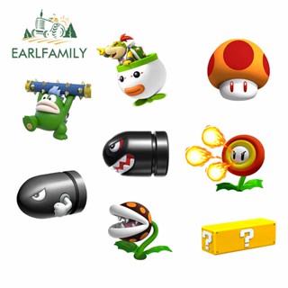 Earlfamily สติกเกอร์ไวนิล ลาย SUPER MARIO Smash Bros BANZAI BULLET BILL ขนาด 13 ซม. x 9.4 ซม. สําหรับติดตกแต่งรถยนต์