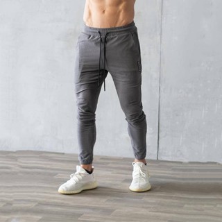 Summer New Exercise Workout Pants Mens Running Training Squat Moisture Wicking Drawstring Breathable Casual Pants 7KwP