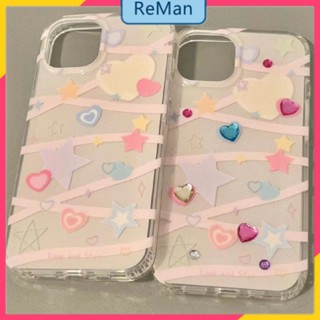 เคสโทรศัพท์มือถือ แบบนิ่ม ลายดาว ประดับพลอยเทียม สําหรับ Apple Iphone 14 13promax 12 11 14Promax 14plus 13 12pro 11 pro max Xr Xs max 78 Plus 13 pro max 13 12 12pro 11promax