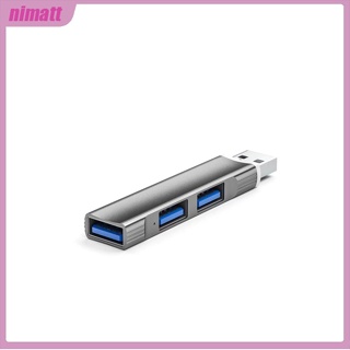 Ni อะแดปเตอร์ฮับ Usb 3.0 3 พอร์ต อะลูมิเนียมอัลลอย ขนาดกะทัดรัด แบบพกพา