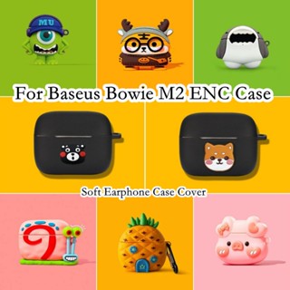 【พร้อมส่ง】เคสหูฟัง แบบนิ่ม กันกระแทก ลายการ์ตูน สําหรับ Baseus Bowie M2 ENC M2 ENC