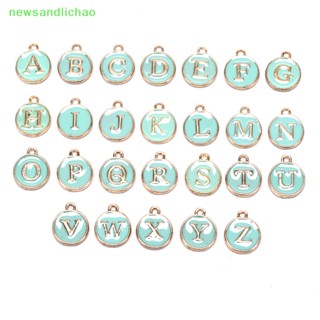 Newsandlichao 26 ชิ้น ตัวอักษร Ch ตัวอักษรเริ่มต้น สร้อยข้อมือ เครื่องประดับ DIY หัตถกรรม ทําได้ดี