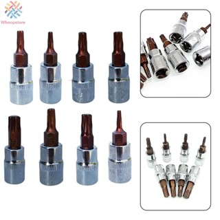 Torx ซ็อกเก็ตหกเหลี่ยม 1/4 นิ้ว T10 T15 T20 T30 T40 T8 2 ชิ้น