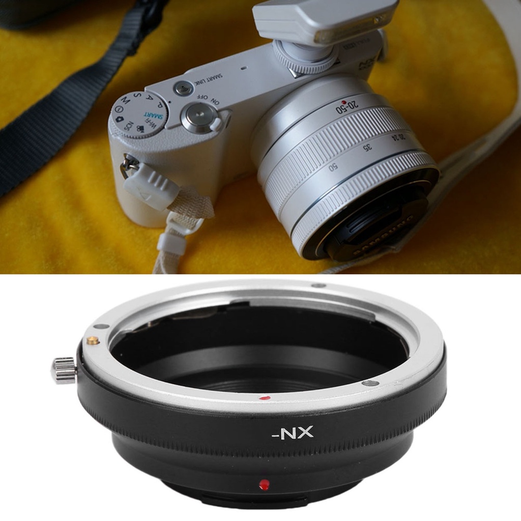 ELE Consumer แหวนอะแดปเตอร์อลูมิเนียมอัลลอยด์ EOS-NX สำหรับเลนส์ Canon EOS Mount สำหรับกล้อง Samsung