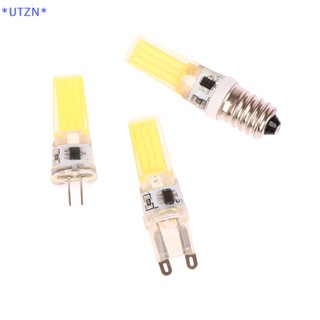 Utzn&gt; หลอดไฟซิลิกาเจล LED G4 G9 E14 9W COB 2508 หรี่แสงได้ ประหยัดพลังงาน 1 ชิ้น