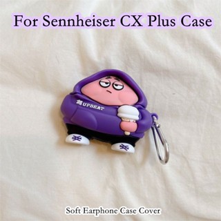 【Ĕĕ】เคสหูฟัง แบบนิ่ม กันกระแทก ลายการ์ตูน สําหรับ Sennheiser CX Plus Sennheiser CX Plus