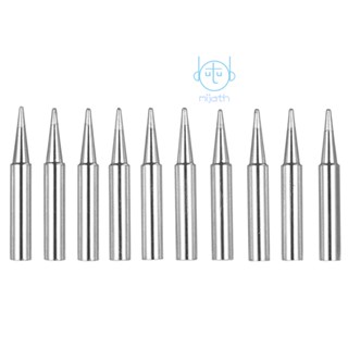 [mjia] หัวแร้งบัดกรีเหล็ก 900M-T-B แบบเปลี่ยน สําหรับเครื่องบัดกรี Hakko 936 907 10 ชิ้น