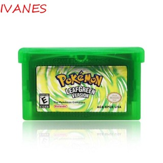 Ivanes การ์ดเกมโปเกม่อน GBA SP วิดีโอเกมคลาสสิก ภาษาอังกฤษ สําหรับเด็ก