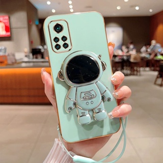 เคสโทรศัพท์มือถือ ลายนักบินอวกาศ พร้อมสายคล้อง หรูหรา สําหรับ Xiaomi Redmi 12 4G Note 12 12s Pro Plus 4G 5G