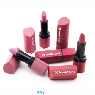 3qbeauty ลิปสติก เนื้อแมตต์กํามะหยี่ สีชมพูนู้ด