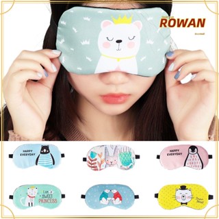Rowans แผ่นปิดตา แบบนิ่ม ลายการ์ตูนสัตว์
