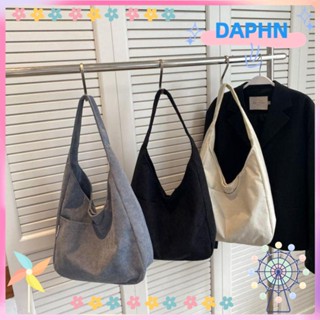 DAPHS กระเป๋าเดินทาง ทรงโท้ท ขนาดใหญ่ จุของได้เยอะ แบบเรียบง่าย สีพื้น